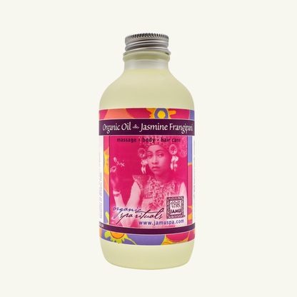 Jasmine Frangipani Organic Massage & Body Oil.