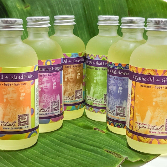 Tropical Wellness Kit (Organic Oil Set) - JAMU Organic Spa Rituals - balinese massage, organic body products, health and wellness