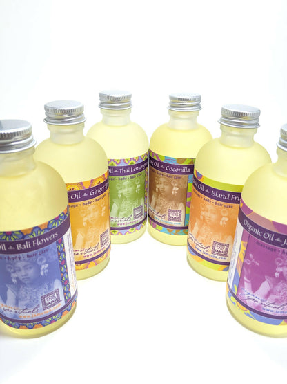 Tropical Wellness Kit (Organic Oil Set) - JAMU Organic Spa Rituals - balinese massage, organic body products, health and wellness